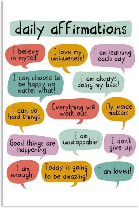 Daily Affirmations Motivational Self Love Creative Studying Boosting ...