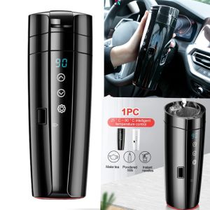 (GIÁ RẺ) Bình cốc đun nước nóng trên ô tô 12v-24v cảm ứng có chỉnh nhiệt độ  bình giữ nhiệt trên oto mẫu mới loại tốt phụ kiện ô tô