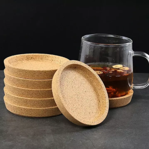10 Cm Round Cork Wood Drinks Coffee Tea Cup Mat Pad Coasters For Home Office Cafe Restaurant Hotel