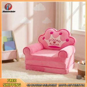 Winnereco Childrens Kids Sofa & Sets Cartoon Foldable with Backrest and Armrests for Bedroom Nursery Playroom Lightweight and Easy to Move