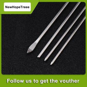 NewHopeTreee 3ชิ้น ล็อตกางเกงหมวกแก็ปเข็มขนาดใหญ่สำหรับโรงงานใช้ร้อยเชือกเข็มตาขนาดใหญ่บรรจุด้ายหัวทื่อเครื่องมือเกลียว