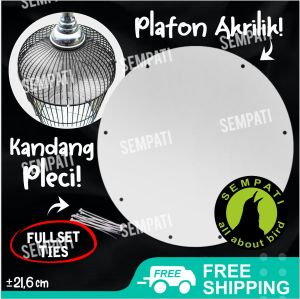 SEMPATI Plafon Pleci Jebakan Atap Plafon Mika Bening Helloped Sangkar Kandang Burung Pleci Anti Naik Ke Atas Helopet Bulat Jebakan Tebok MKPLC