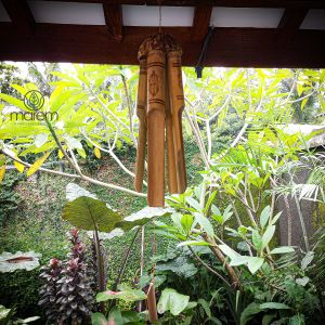LONCENG KLONTONG ANGIN BAMBU GENTA ANGIN WIND CHIME CRAFT BAMBOO UNIK JUMBO DEKORASI TAMAN