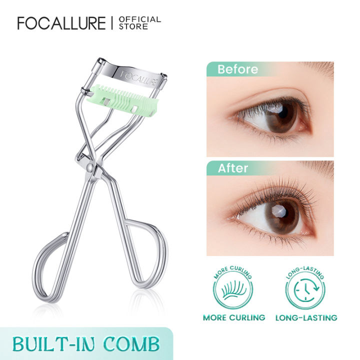 Focallure Warping Comb Eyelash Curler Lasting Curl Effect Portable Eye Makeup Tool Natural