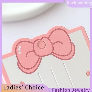 [Hot Sale Jewellery]liuchuanbing 50pcs Pink Bow Display Cards For Hair Claw Clip Paper Card Headdress Card Hair Decoration Package DIY Jewelry Cardboard Package Hair Clips Craft Hang Tag Card