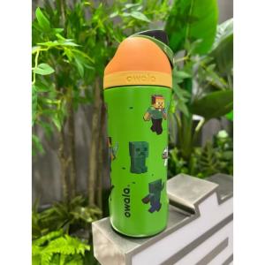 Owala Kids FreeSip Minecraft 16oz Stainless Steel Insulated Water Bottle Vacuum Travel Cup