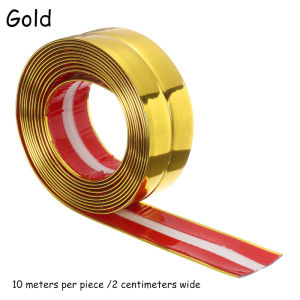 【READY STOCK】10 Meter Wall Edge Trim/Self-Adhesive Pvc Strips/Waterproof Corner Decor Strip/Modern Minimalist Style Trim