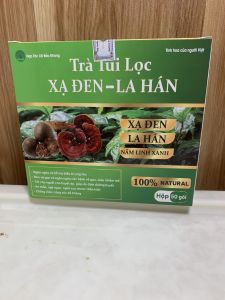 Hộp 40 túi trà xạ đen la hán túi lọc trà xạ đen la hán thanh nhiệt thải độc gan men gan cao gan nhiễm mỡ mẩn ngứa mụn nhọt