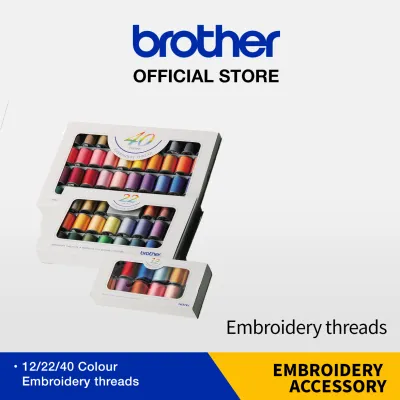 Brother 22 Colors Embroidery Thread ETS-22N
