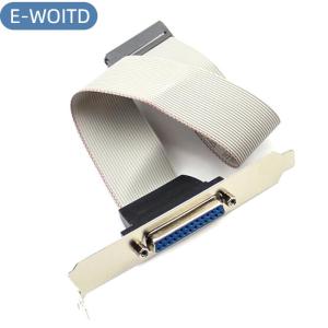 E-WOITD Bộ chuyển đổi I/O cổng song song LPT1 tấm khe cắm tiêu đề DB25 sang IDC 26pin