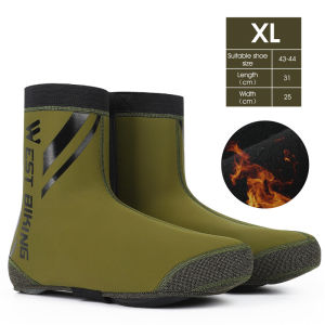 WEST BIKING 1 Pair Bike Shoe Covers Waterproof Windproof Warmer Cycling Shoe Covers MTB Road Bike Boot Covers Reflective Toe Warmer Protector