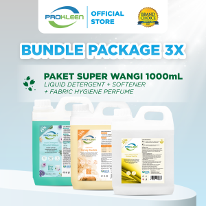 PROKLEEN [SPECIAL BUNDLE] = Deterjen Cair + Softener + Fabric Antibacterial United Cleaning 800mL+25% - 1pcs