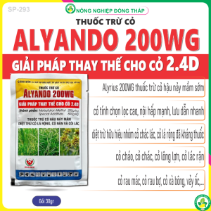 Thuốc Trừ Cỏ ALYRIUS 200WG – MẠNH HƠN 2.4D (Gói 30g)