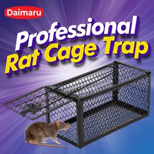 Daimaru Professional Rat Trap Cage - Effective Mouse Trap and Rat Cage Control Durable Safe Easy Use Portable Quality Materials No Poison or Chemicals Reusable Attractive Design Affordable Rodent Cage Solution for Home and Business