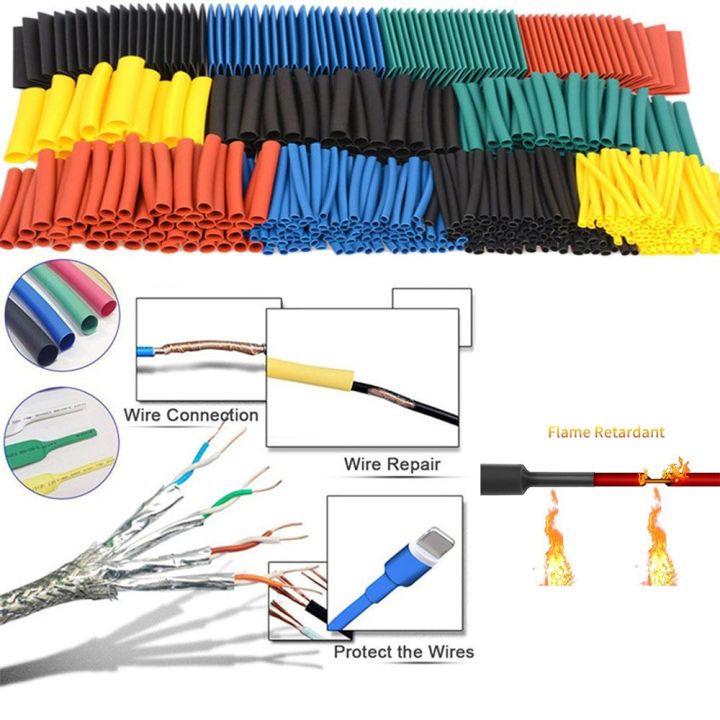 127PCS Heat Shrink Tubing Insulation Shrinkable Tube 2:1