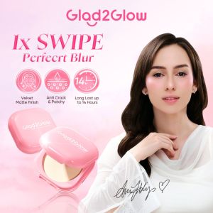 Glad2Glow Perfect Blurring Powder Foundation Powder Full coverage Concealer Face Oil Control
