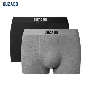 [TẶNG 01 ĐÔI TẤT] GUZADO - COMBO 2 Quần lót nam Trunk Cotton Mềm Nhẹ Kháng Khuẩn Nhiều Màu GBX01