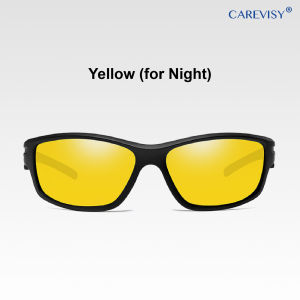 CAREVISY TR90 Sport Polarized Sunglasses UV400 Protection Anti Glare Cycling Driving Fishing Sunglasses for Adults Men