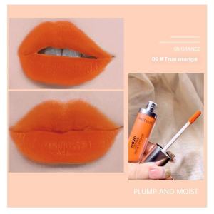 Novo Pepper Lipstick Lip Glaze Nude Color Series Fake Plain Rotten Tomato Moisturizing Matte Finish Velvet Lip Gloss Student