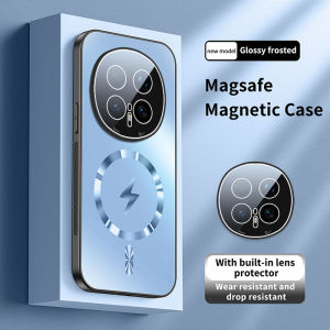 Luxury AG Matte Magnetic Phone Case for Magic 6 7 8 Pro Built-in Magnet Magsafe Compatible Case Full Camera Lens Protector Shockproof Anti-Fingerprint Frosted Back Cove