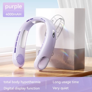 MAXAWEI Neck Fan High Velocity Wind Portable Fan Rapid Cooling Refreshing Comfort 5000mAh Battery life 16 hours Quick Charge for Travel Outdoor Sports