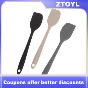 【ZTOYL】 1 cái thìa Silicone cấp thực phẩm để nướng bánh không dính chịu nhiệt nấu ăn thìa liền mạch máy rửa chén an toàn