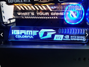 ที่ค้ำการ์ดจอ WHAT-iGame อคริลิค ไฟ 5v ARGB ปรับไฟได้