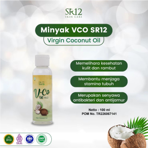 VCO Oil SR12 Minyak Kelapa Murni - Minyak VCO Untuk Kecantikan - Minyak Kletik VICO Virgin Coconut Oil SR12 Herbal Tinggi Asam Laurat