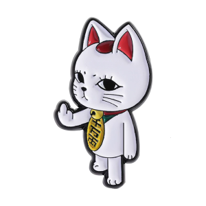 Cute Cartoon Lucky Cats Metal Brooch Pin Durability Fashion Accessory For Office School Outfit
