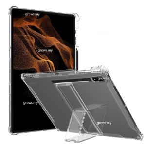 Vỏ Máy Tính Bảng Ốp Lưng Trong Suốt Có Giá Đỡ cho Samsung Galaxy Tab S11 S10+ S9 FE+ 12.4 S7 S8 S9 FE S6 Lite S8 S9 S10 Ultra Tablet case