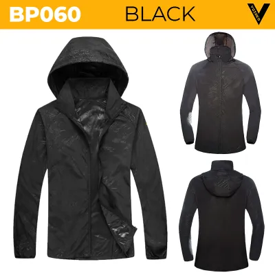 [SG SELLER] Waterproof Foldable Windbreaker raincoat suitable for rain anti uv lightweight for travel outdoor sports
