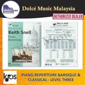 Kjos - Piano Repertoire Baroque & Classical - Level Three