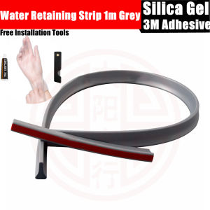 [Free Shipping]Shower Door Dam Water StopperCollapsibleSolid Shower Threshold FreeBending Water Barrier for Bathroom Kitchen width 16 * height 30 mm* length: 1m[Send a Gift]