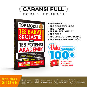 TOP MODUL TES BAKAT SKOLASTIK & TES POTENSI AKADEMIK TOP NO 1 TERLENGKAP LPDP 2025