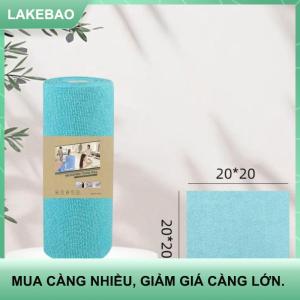 【LAKEBAO】 1 cuộn 20 chiếc khăn lau sợi nhỏ Khăn lau không xơ có thể tái sử dụng cho nhà bếp khăn bếp siêu thấm khô nhanh