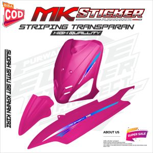 STRIPING VARIASI TRANSPARAN YAMAHA MIO OLD SPORTY STICKER MALAY SIMPEL