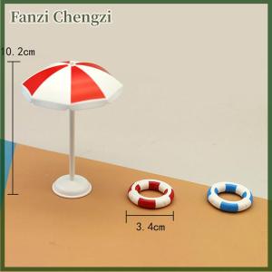 Fanzi Doll house simulation Cute Mini swimming pool swimming circle beach chair set