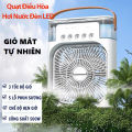 QUẠT ĐIỀU HOÀ PHUN SƯƠNG MINI 3 TỐC ĐỘ GIÓ CÓ ĐÈN LED TIỆN LỢI - QUẠT HƠI NƯỚC TÍCH HỢP ĐÈN NGỦ CÓ HẸN GIỜ THÔNG MINH. 