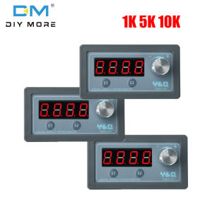 Diymore DC 6-30V màn hình hiển thị kỹ thuật số chiết áp dụng cụ kiểm tra Tần số điện trở có thể điều chỉnh cho PLC biến tần giá trị điện trở: 0-1k/5k/10K