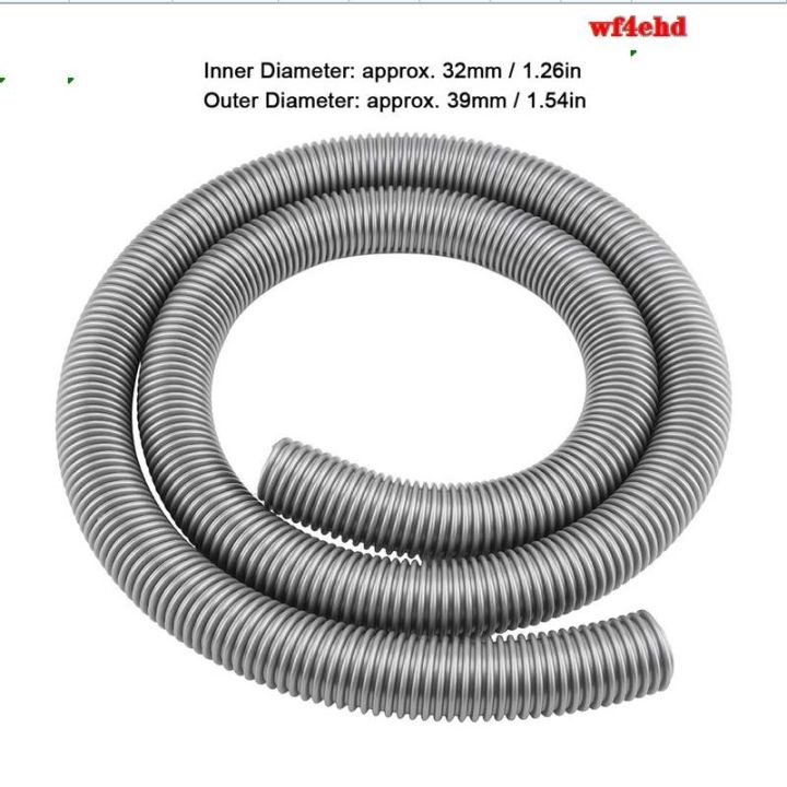 Universal Vacuum Cleaner Hose 2m Length Inner Diameter 32mm Outer 39mm Flexible Tube wf4ehd