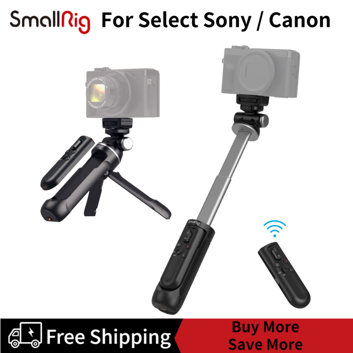 SmallRig Rechargeable Wireless Remote Camera Tripod Vlogging Tripod ...