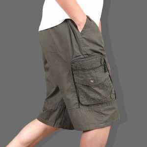 กางเกงขาสั้นยางยืดพลัสไซส์，big zize 100% cotton