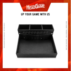 Barber Clippers Hairdressing Tool Holder Leather Compartments Tray #BF181