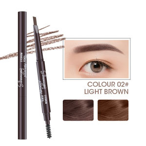 【XZ Beauty】2 in 1 New Eye Brow Tint Cosmetics Natural Long Lasting Paint Eyebrow Waterproof Black Brown Eyebrow Pencil Makeup Cosmetics