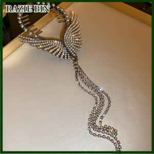 RAZIE BIN 1 cái kẹp tóc khóa đuôi ngựa đính đá ngọc trai kẹp tóc Phụ kiện tóc thẻ tóc Hàn Quốc cho nữ