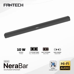 Fantech NeraBar BS156 Soundbar Speaker 5 Way Connectivity Hi-Fi Audio For TV