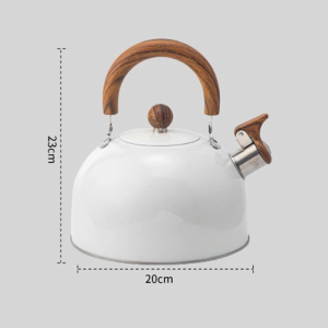 COD 3L Stainless Steel Whistle Kettle Black Kettle Gas Induction Cooker Universal Kettle Whistle Ke