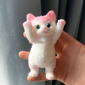 Kawaii Cat Squeeze Toys TPR Cat 3D Pinch Toys Super Cute Stress Relieving Toy Doll Relaxing Toy Kids Gifts