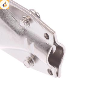 EOY 6.35mm Mono Jack Right Angle Plug Flat Male Guitar Effects Pedal Connector Microphone Amplifier Connector