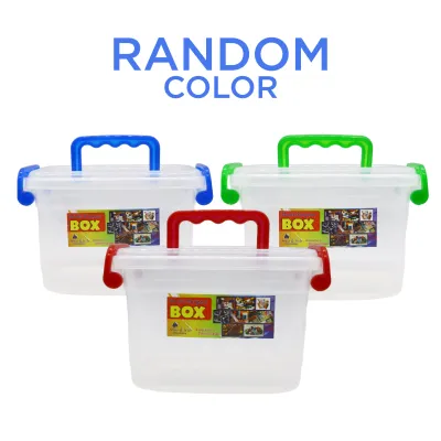 Homeflix Plastic Storage Box Organizer with Lid and Handle Multi-Purpose Storage Box Small Medium Large